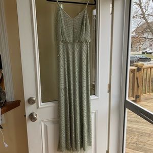 NWT Floor length Adrianna Papell sequined gown